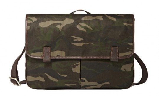 fossil camo bag